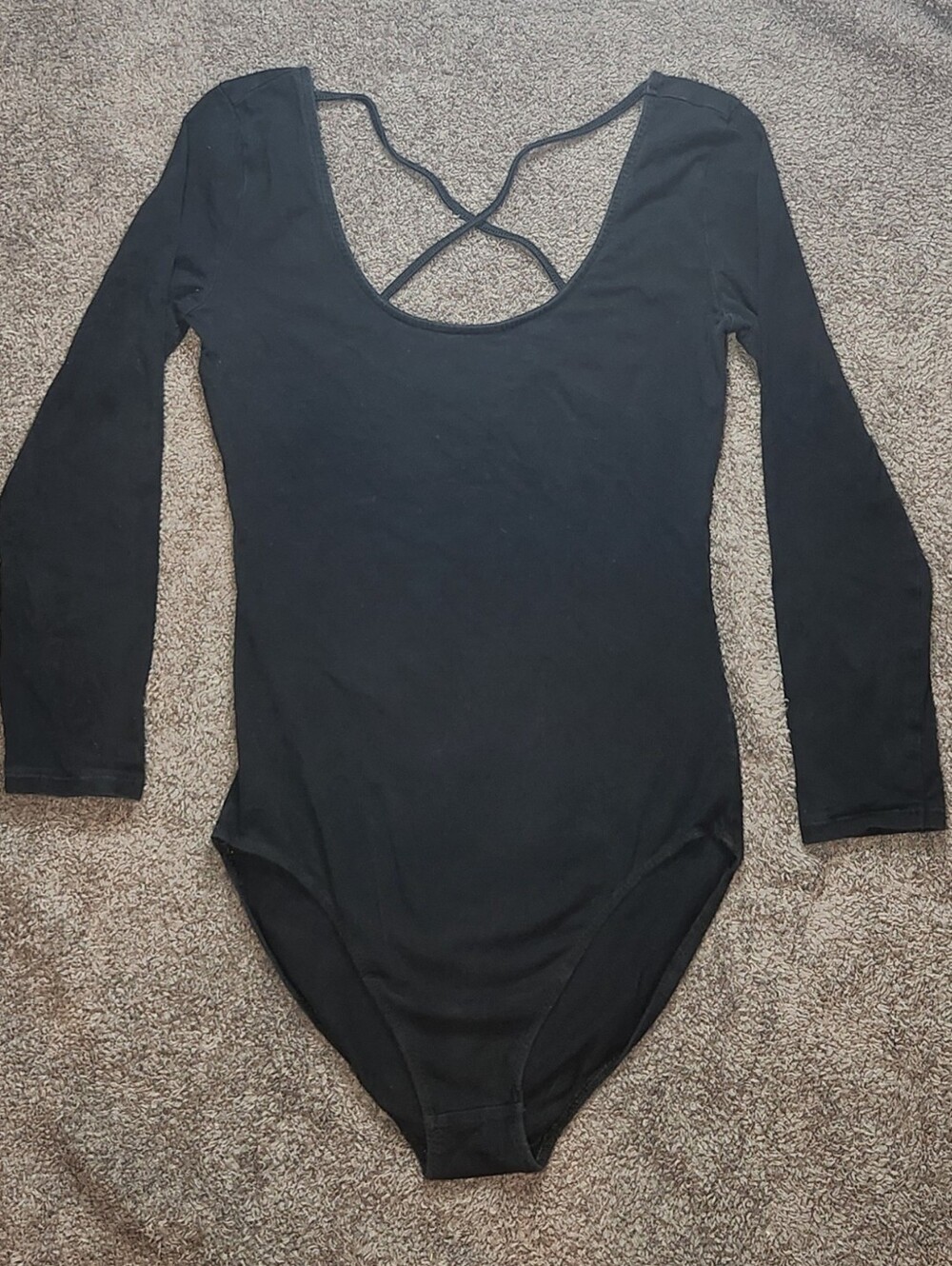 Black Aerie Cross-Back Bodysuit